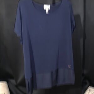 Calvin Klein Navy Blue Blouse
